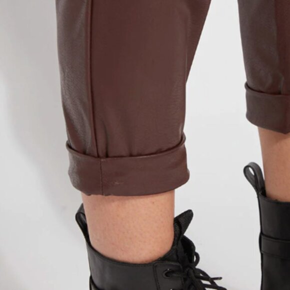 NWT Lysse Ruth Pleated Crop Pant in Deep Mulberry - Medium - Picture 3 of 12